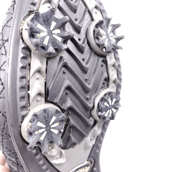 *FLAW* CALLAWAY Farra Women's Leather Golf Spikes Shoes Size 9.5 W473-02 Black - Picture 11 of 11